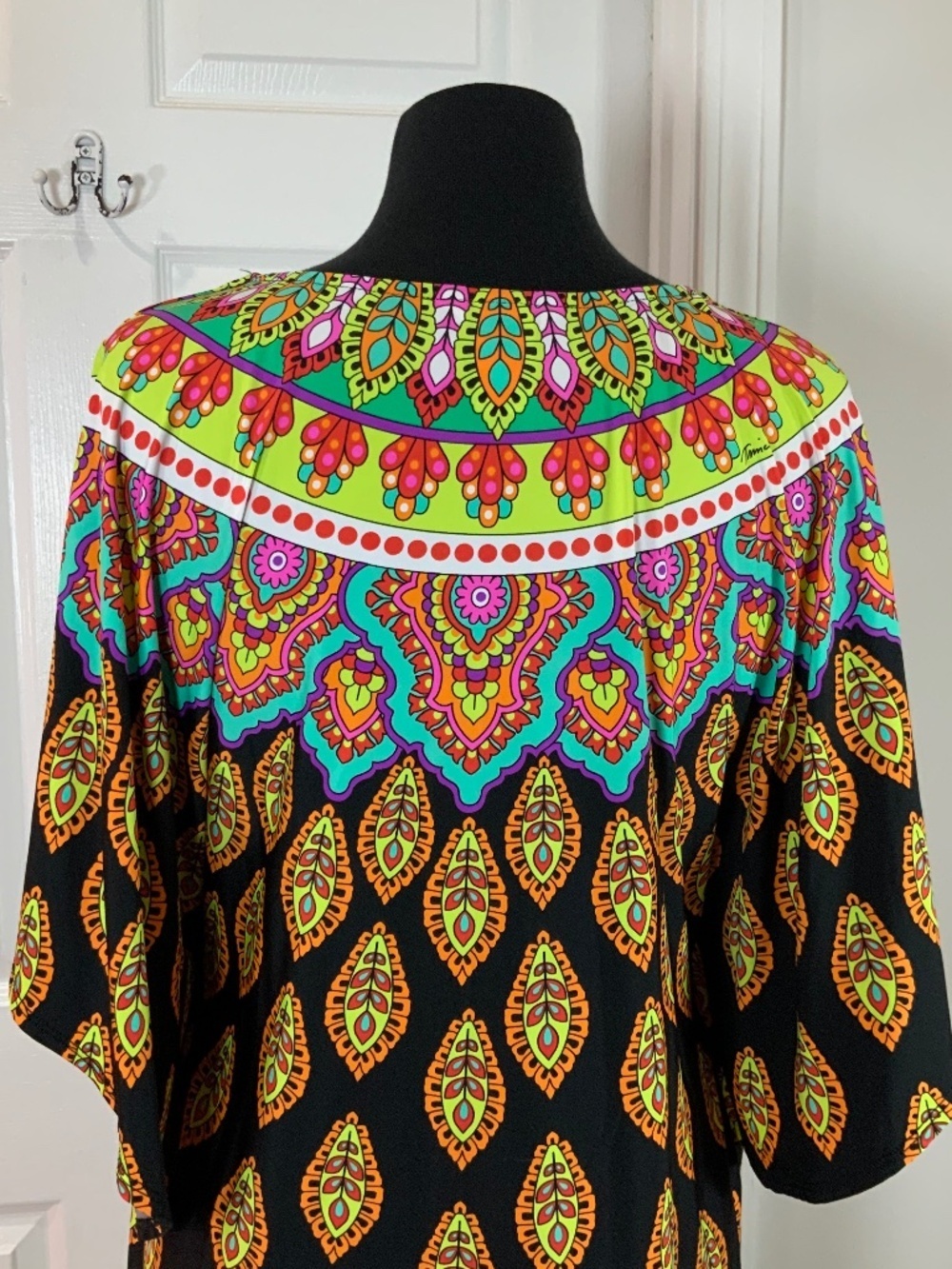 Trina Turk Moroccan Tunic Swim Cover Up Vacation Resortwear Mini Dress Large - Picture 8 of 13